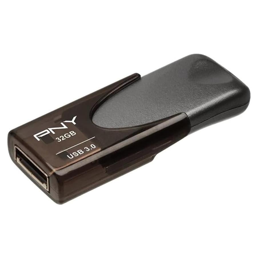 Unidad Flash PNY Turbo 32GB USB 3.0 Negra - Rápida y Portátil