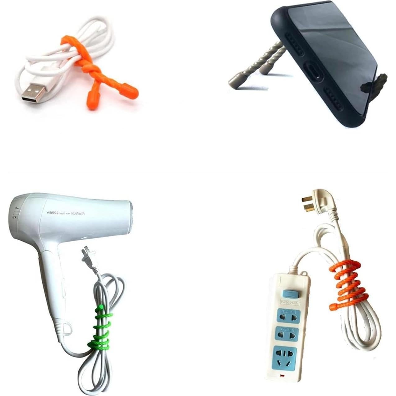 Ataduras de Silicona Xirgoe 6pcs 30 y 46 cm Reutilizables