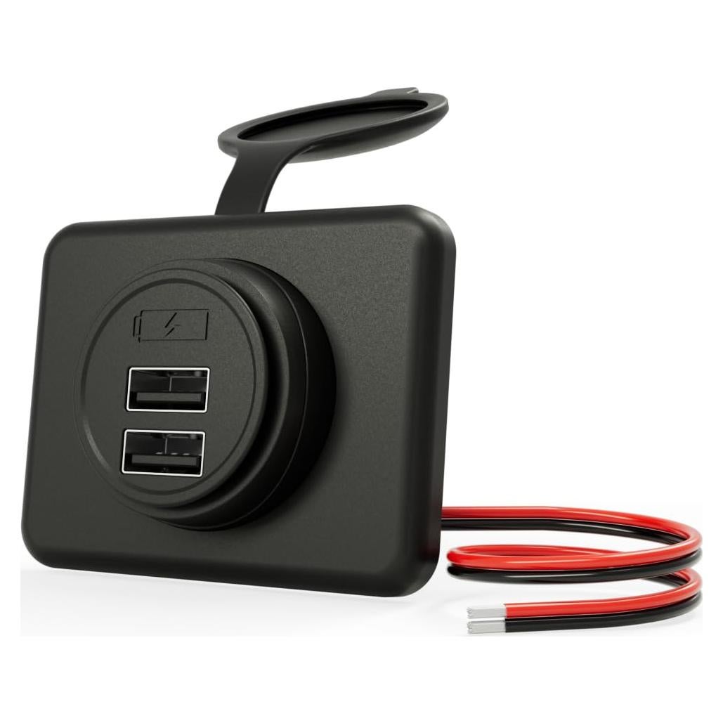 Cargador USB Doble DAMAVO YM1236 12V-24V para Vehículos