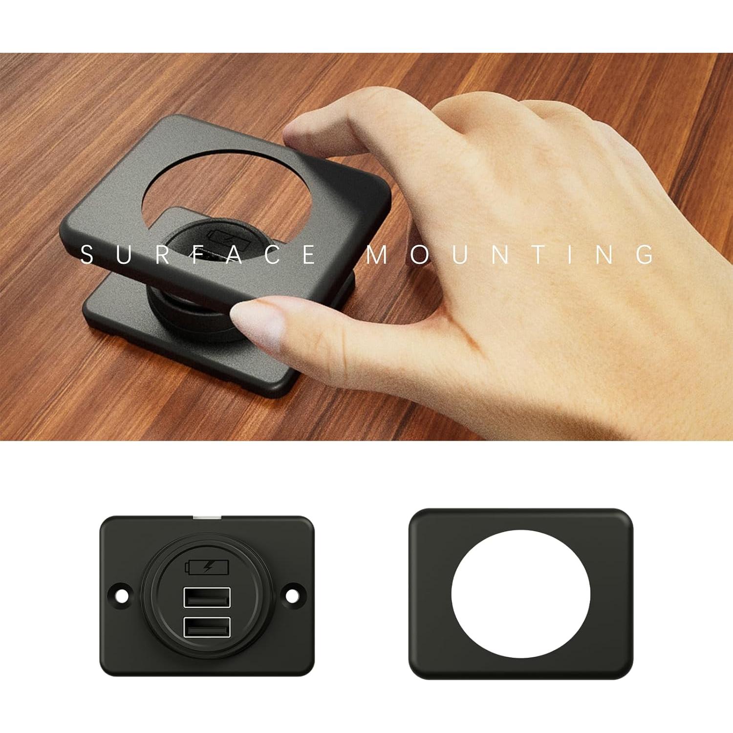 Cargador USB Doble DAMAVO YM1236 12V-24V para Vehículos