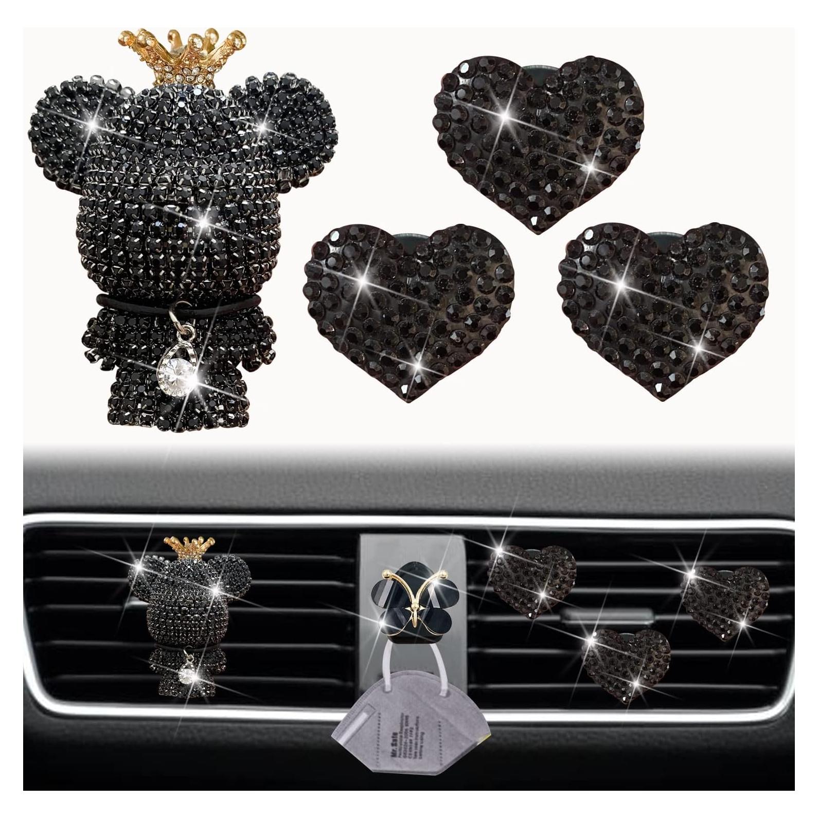 Clips Ambientadores de Auto Jowxsx Corazón y Mariposa 4 Pcs