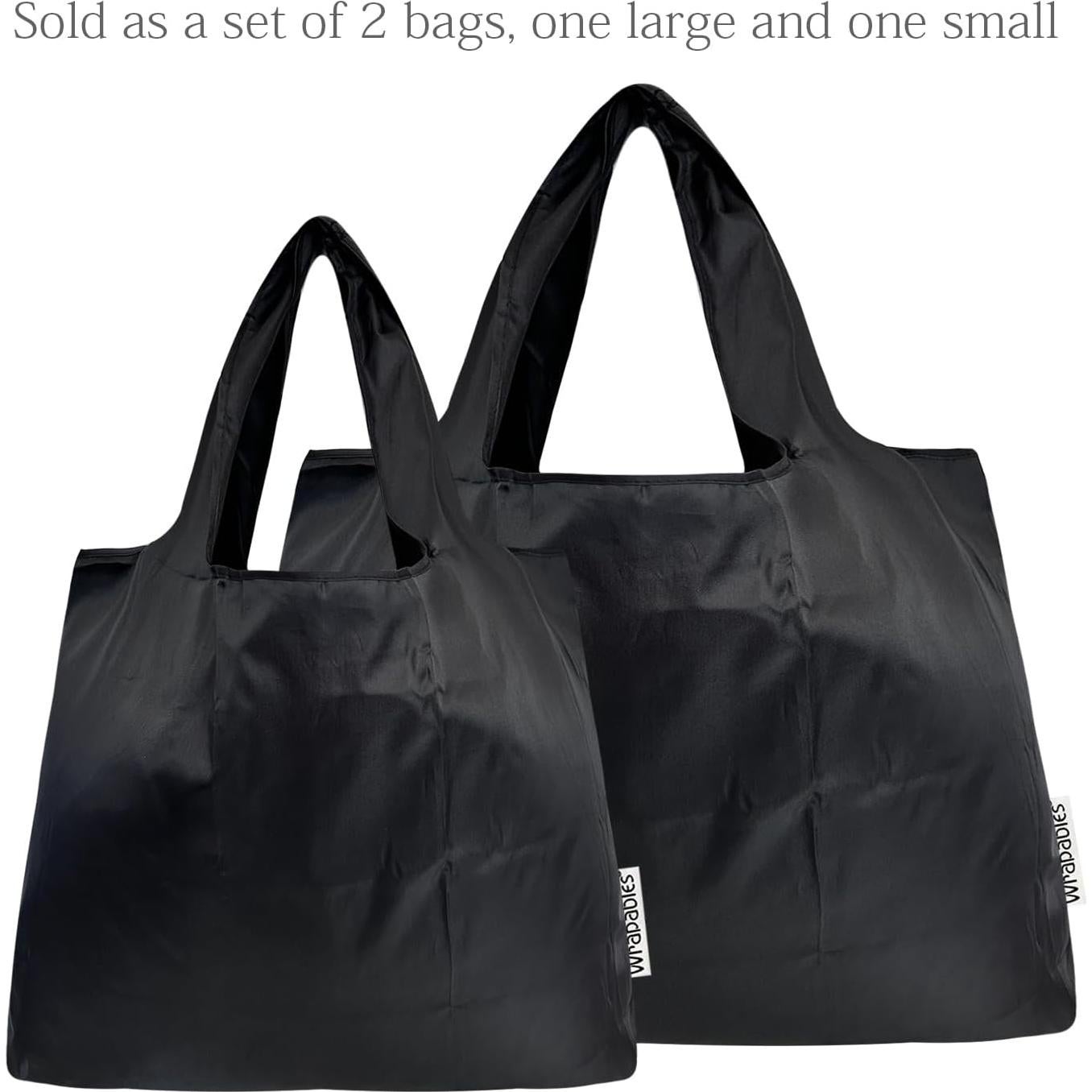 Juego de 2 Bolsas Reutilizables Plegables allydrew Nylon