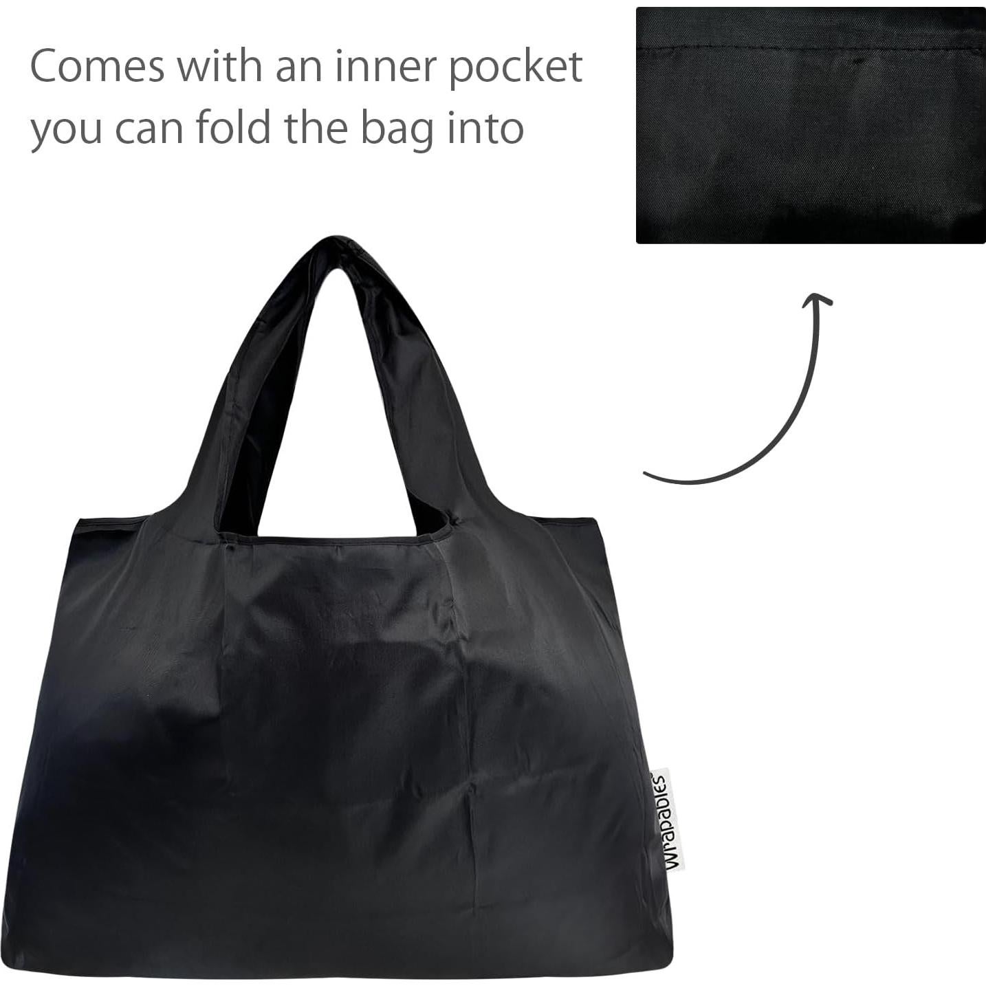 Juego de 2 Bolsas Reutilizables Plegables allydrew Nylon