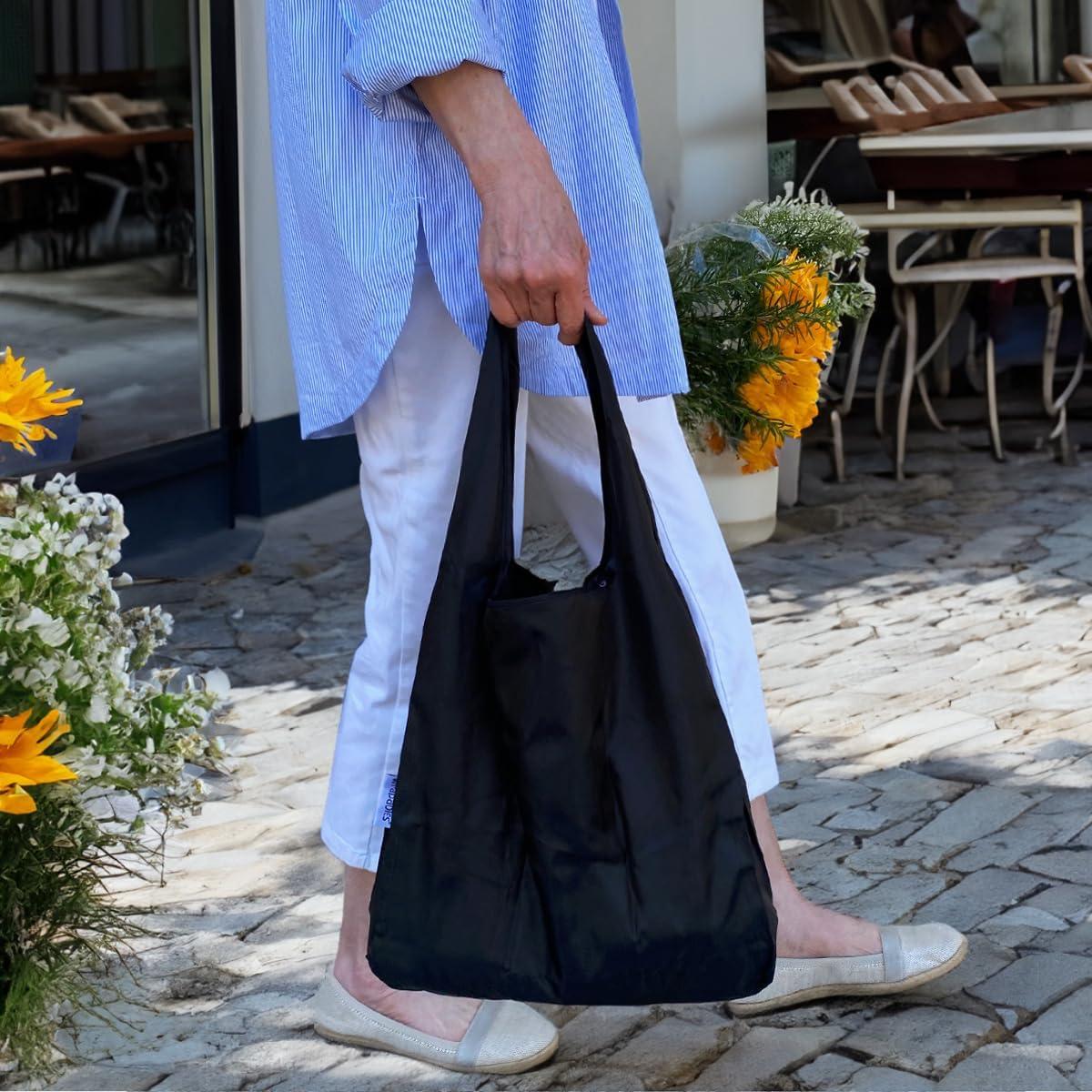 Juego de 2 Bolsas Reutilizables Plegables allydrew Nylon