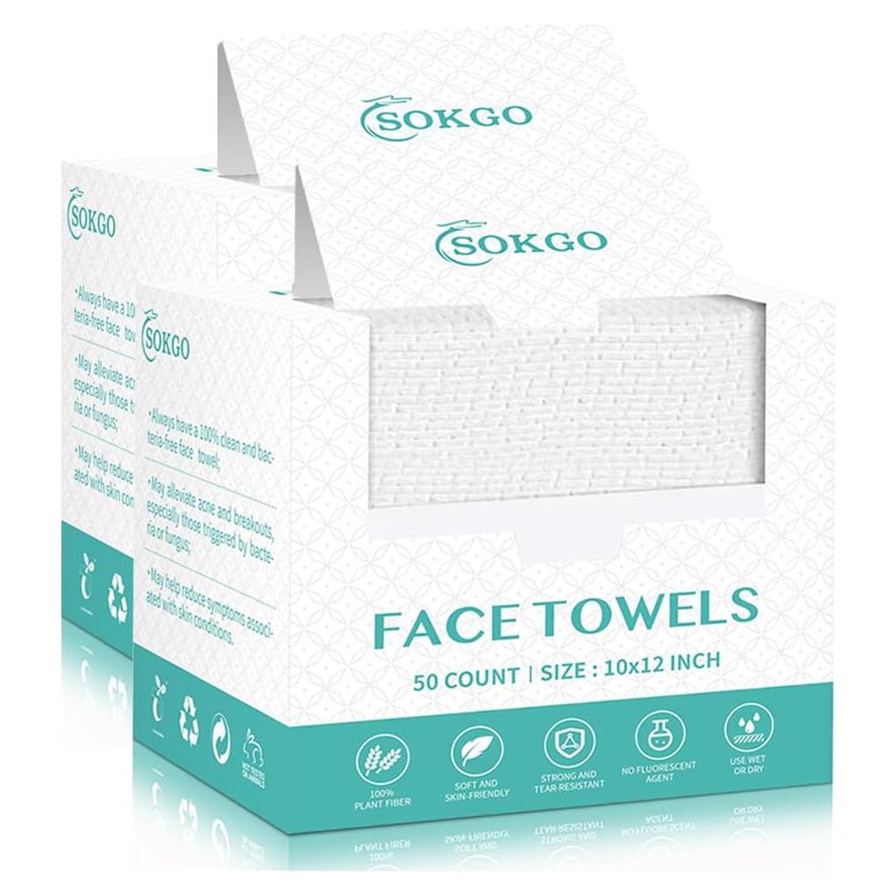 Toallas Faciales Desechables Loske 25.4x35.6 cm 100 Unidades