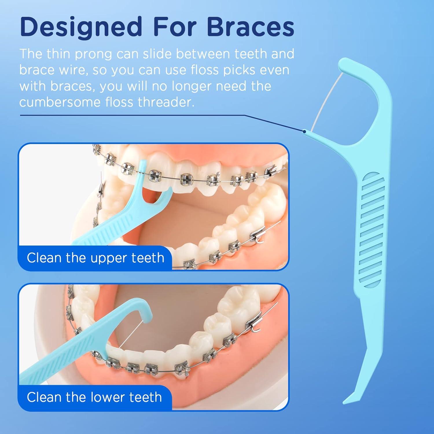 Hilos Dentales Ortodónticos Frehut - 150 Unidades con Estuche