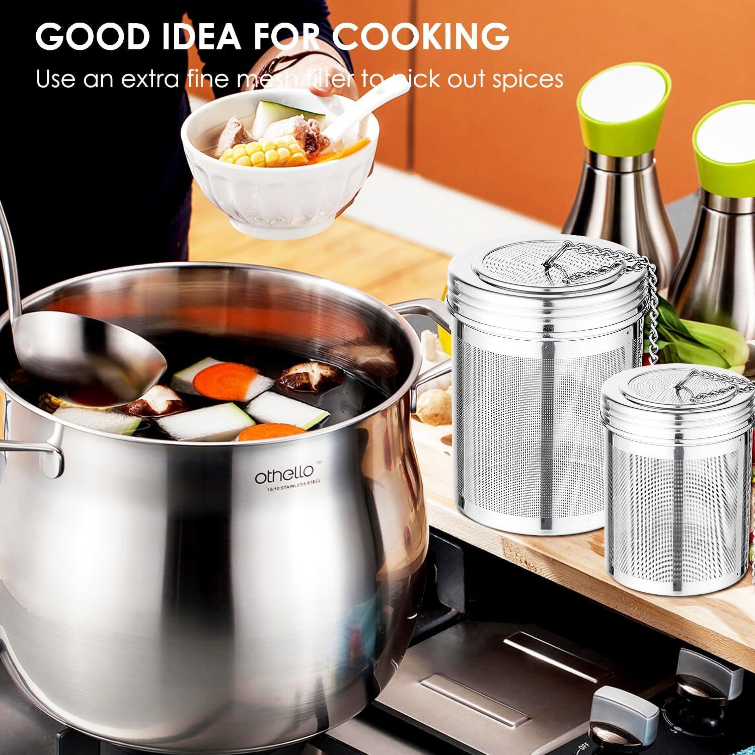 Infusores de Té TEEMADE Acero Inoxidable 304 - 2 Tamaños