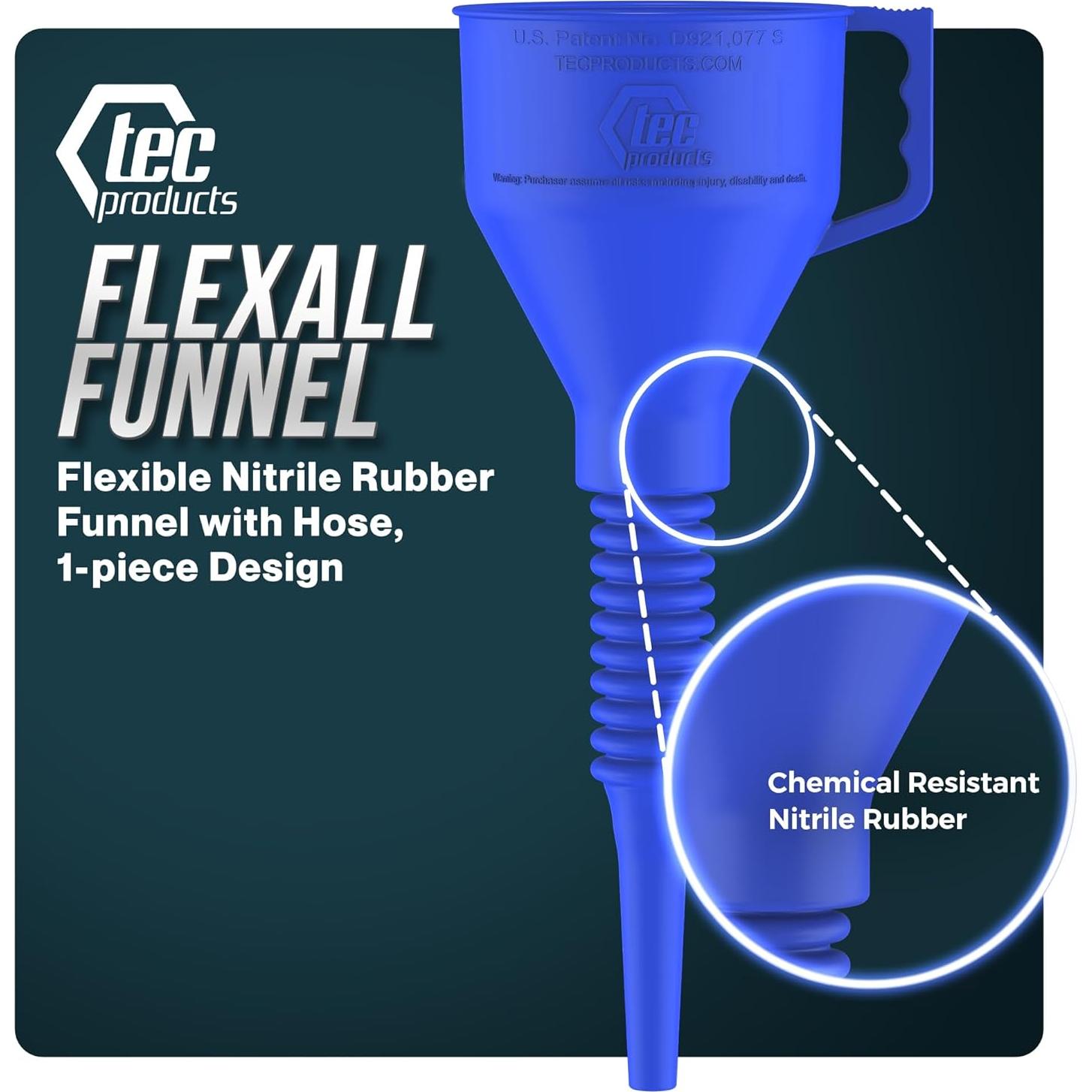 Embudo Flexible Automotriz TEC Products Azul 30.48 cm