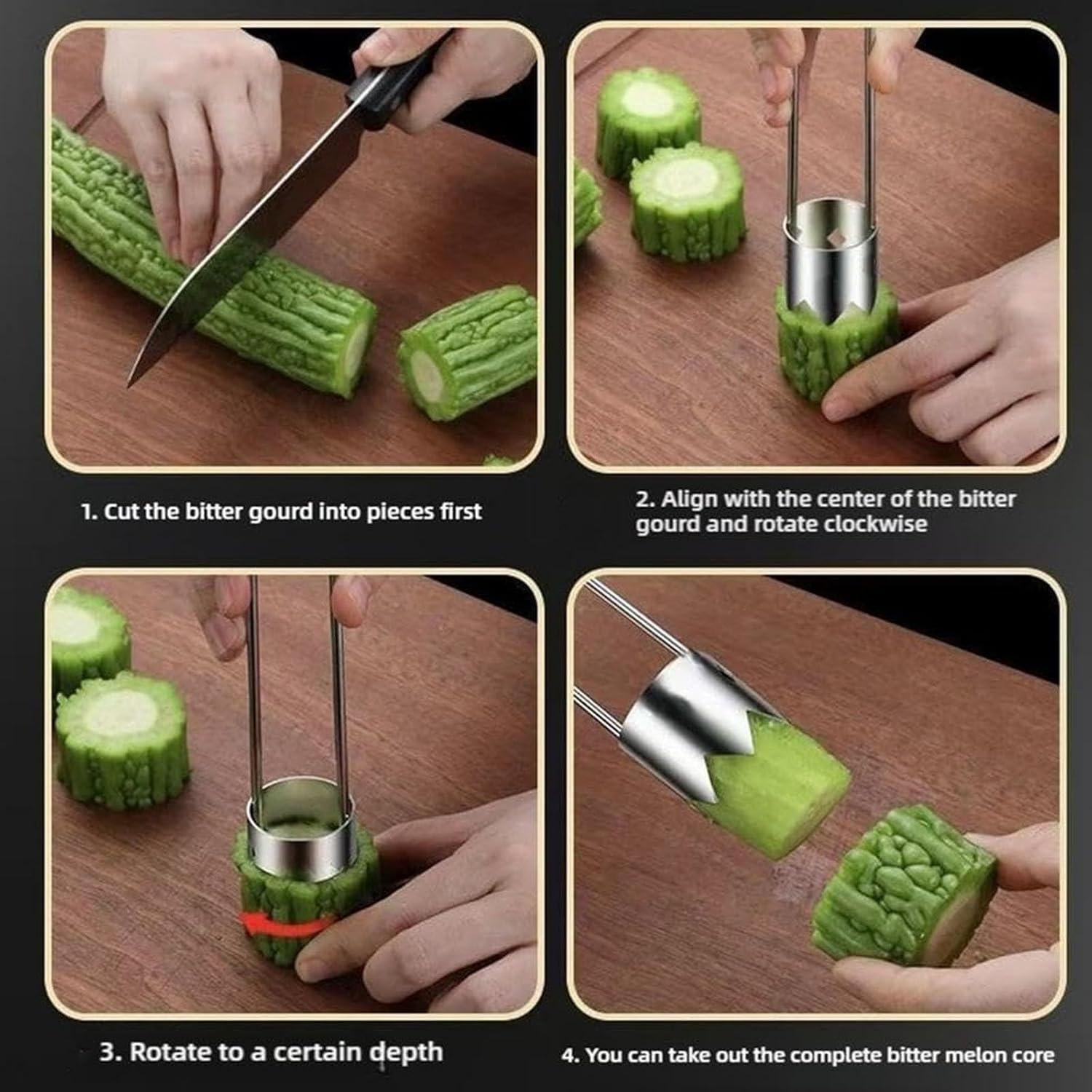 Removedor de Semillas de Pimiento Cvbuuijk Acero Inoxidable 304