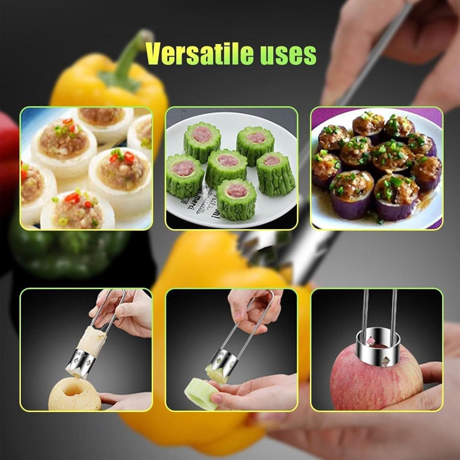 Removedor de Semillas de Pimiento Cvbuuijk Acero Inoxidable 304