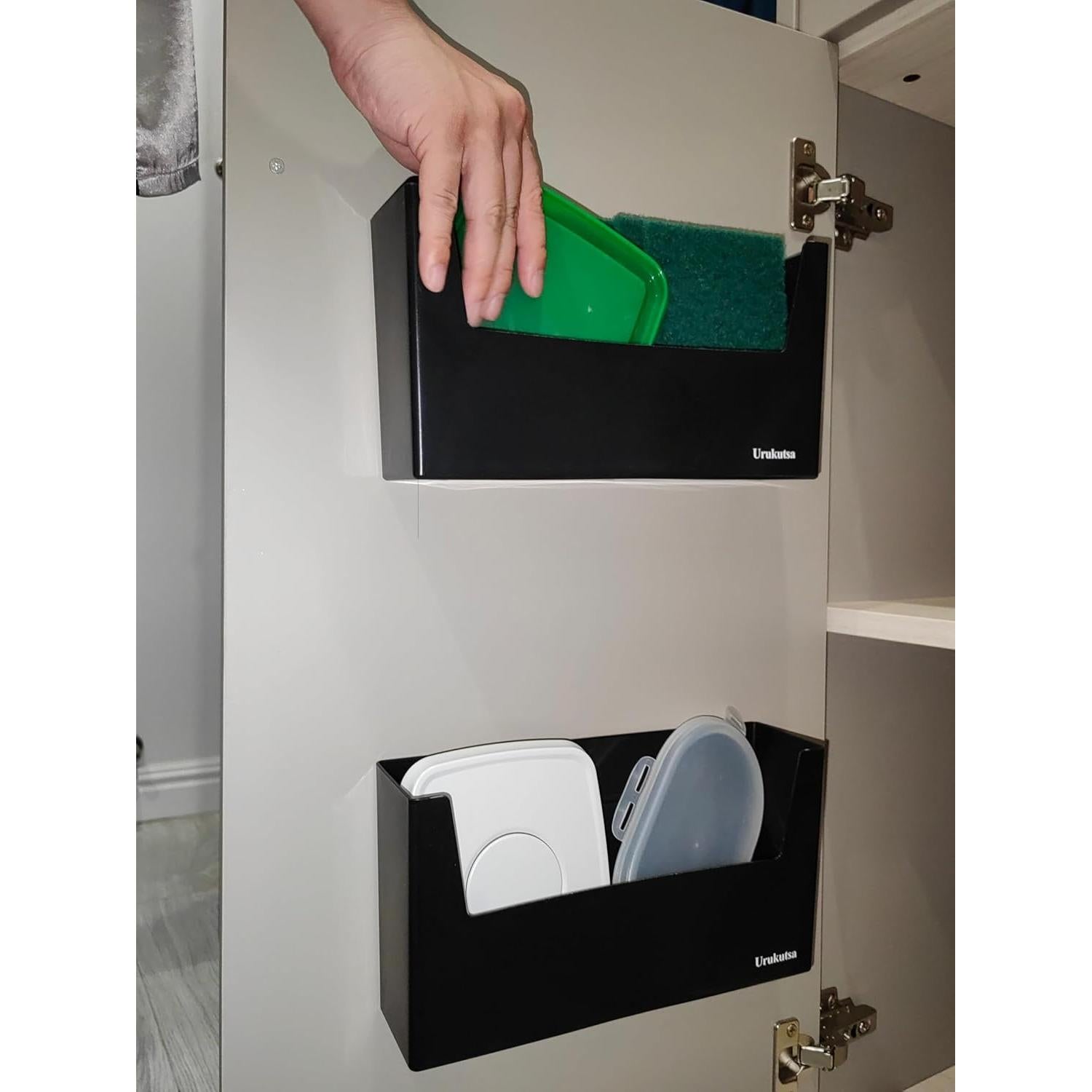 Soporte Adhesivo para Tapas de Contenedor Urukutsa - 2 Piezas