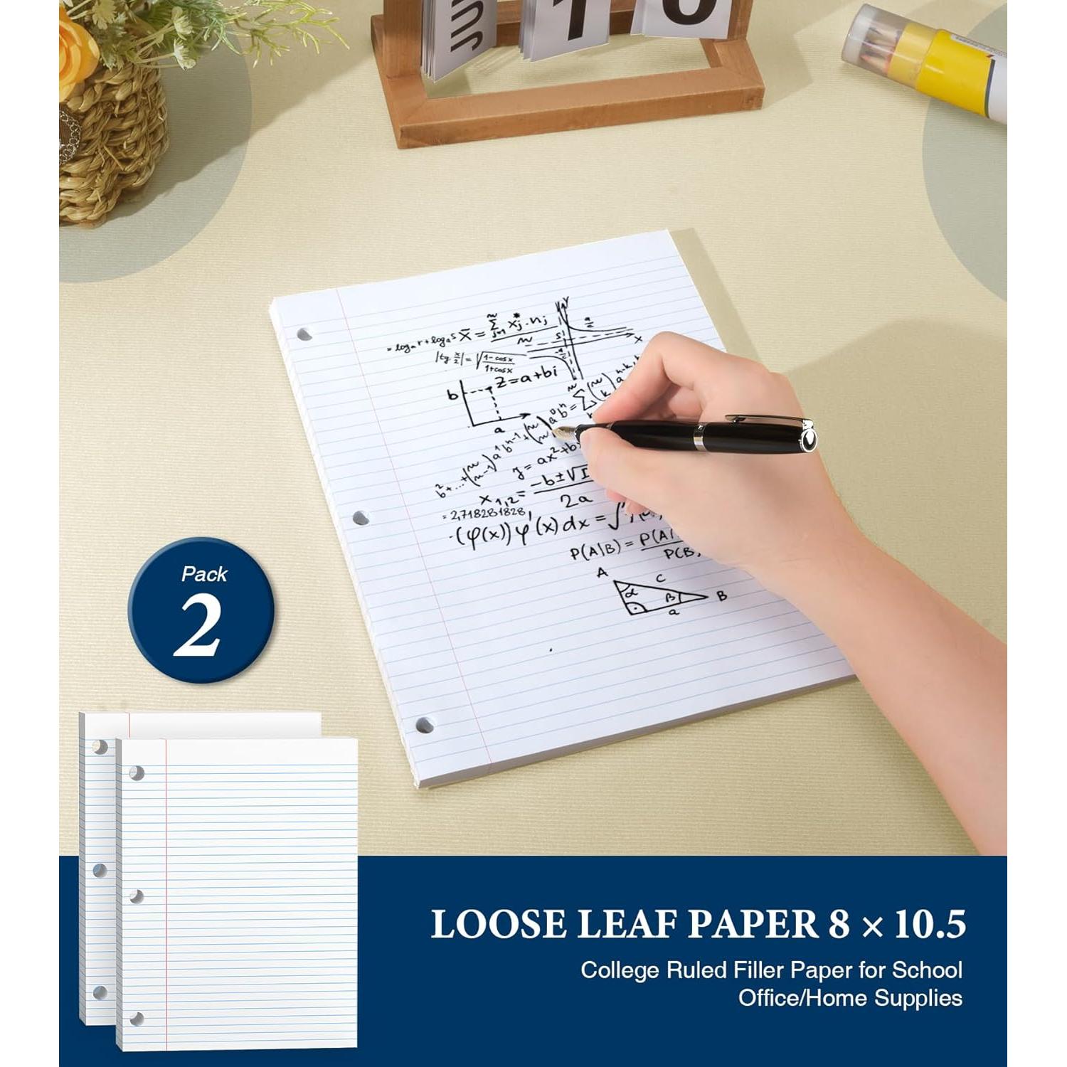 Papel Suelto Rayado Universitario PINJINGPRO 20.3x26.7cm 200 Hojas