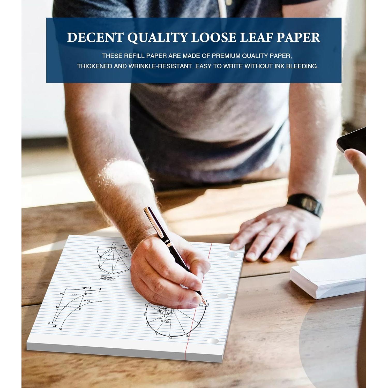 Papel Suelto Rayado Universitario PINJINGPRO 20.3x26.7cm 200 Hojas