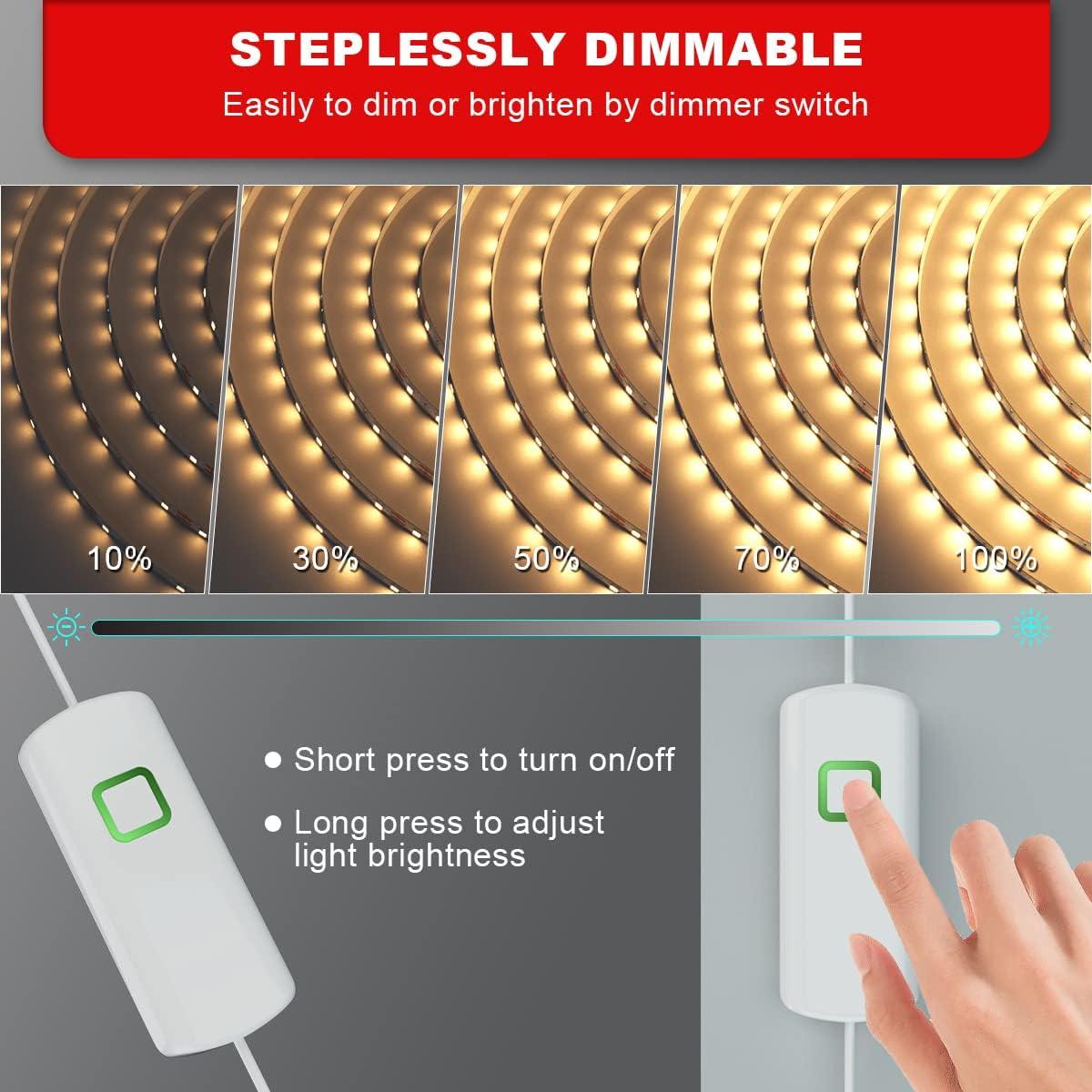 Tira de LED Cálido 5m RGH LIGHTING Regulable para Decoración