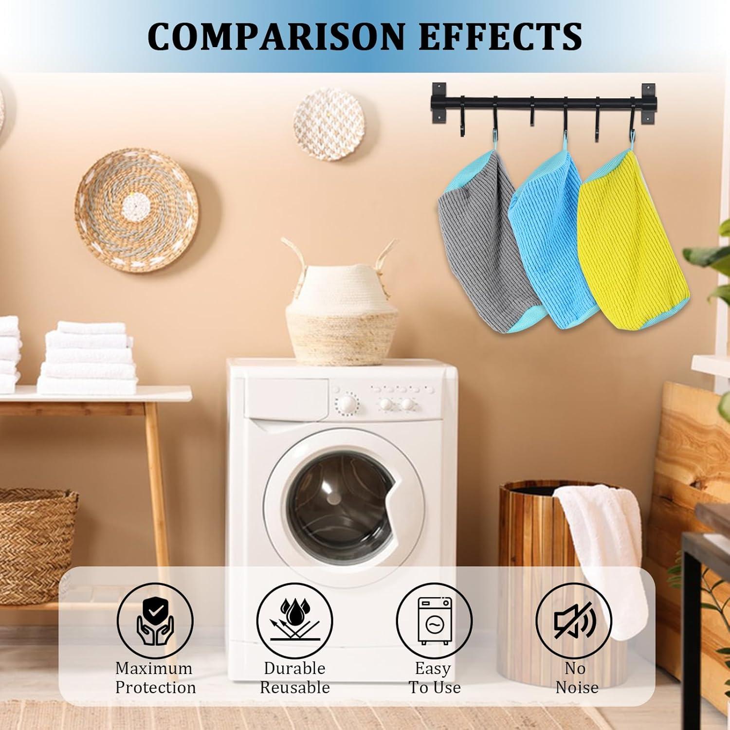 Bolsa de Lavado para Zapatos QZLKNIT Azul 2 Pcs Reutilizable