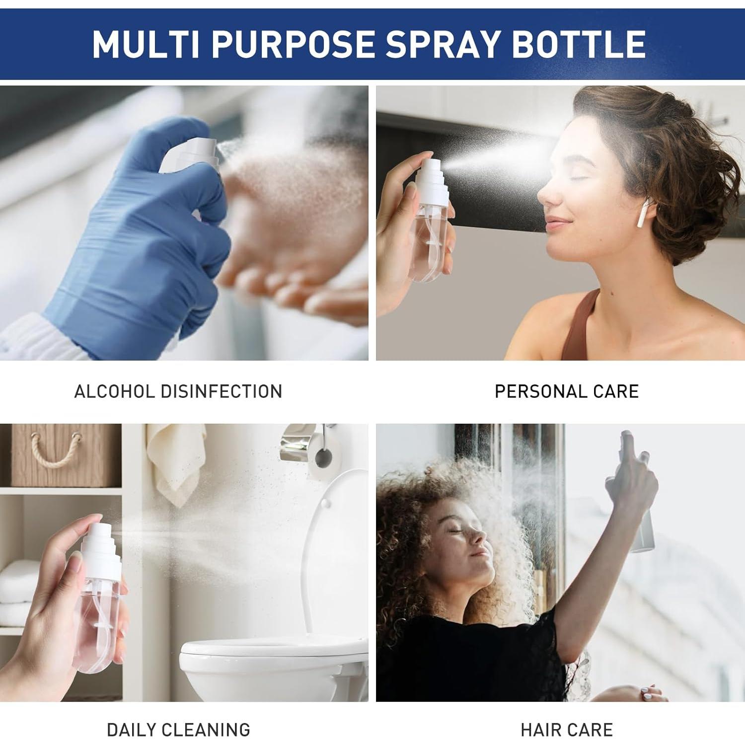 Botellas de Spray Pequeñas TANSHINE 50ml Pack de 4 Colores