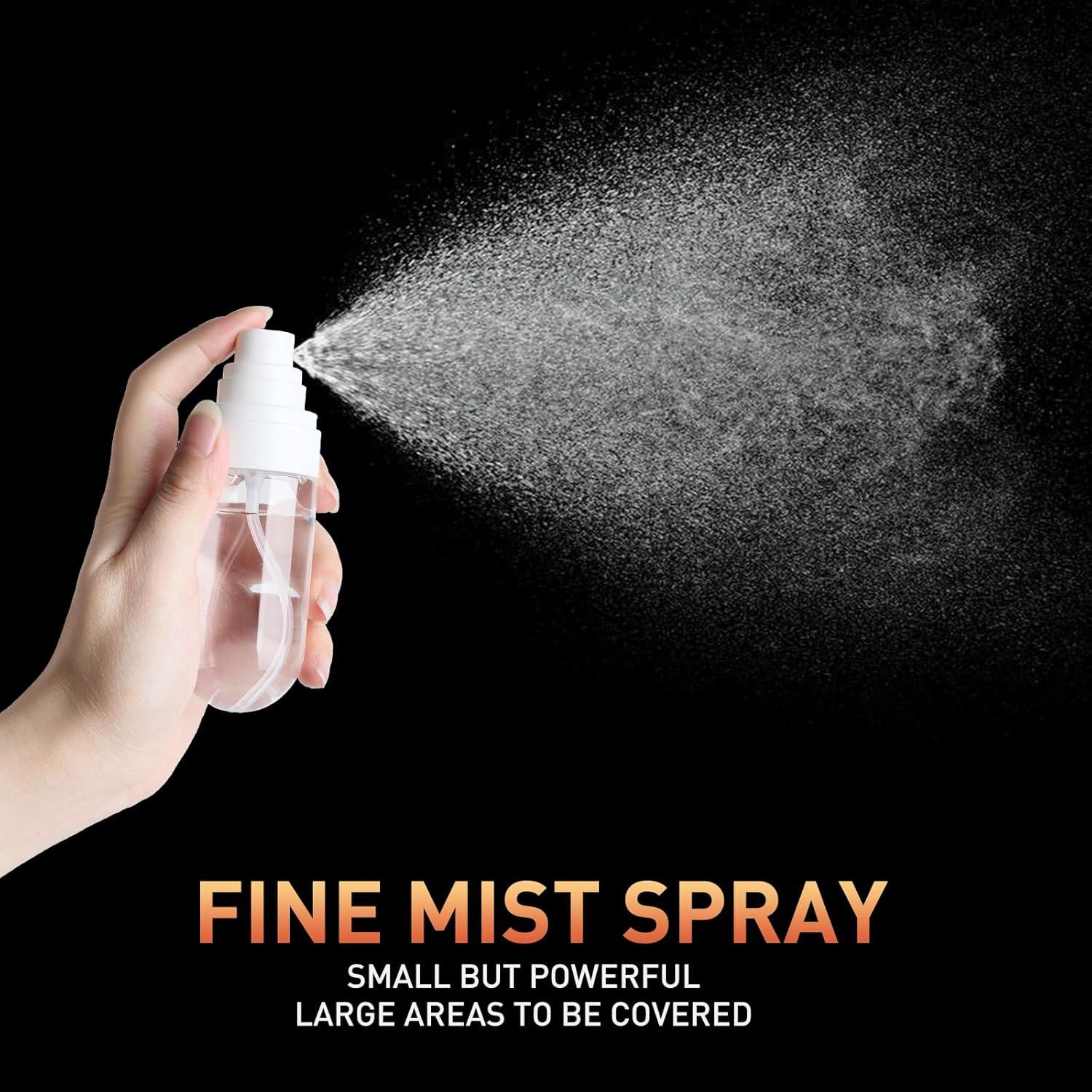 Botellas de Spray Pequeñas TANSHINE 50ml Pack de 4 Colores