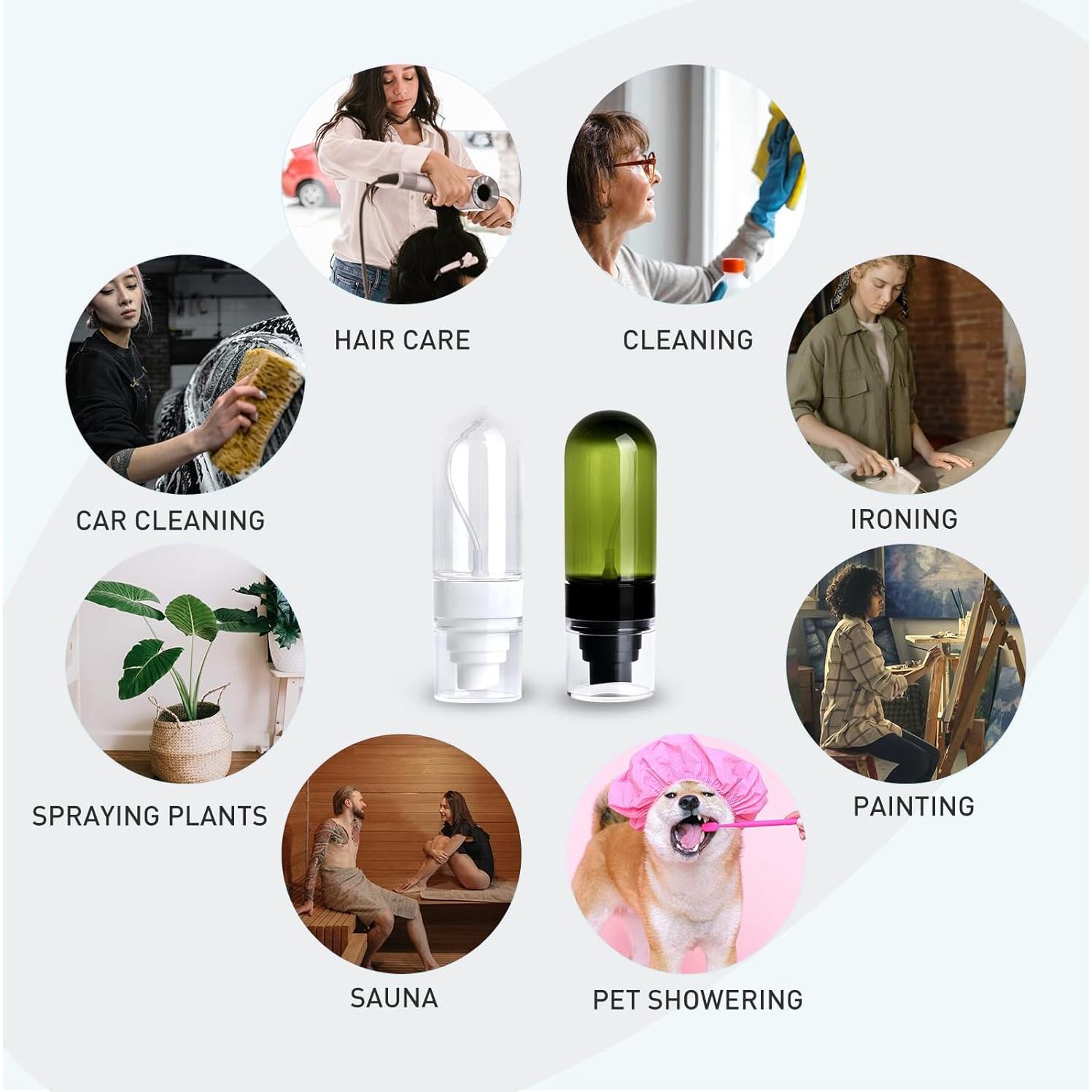 Botellas de Spray Pequeñas TANSHINE 50ml Pack de 4 Colores