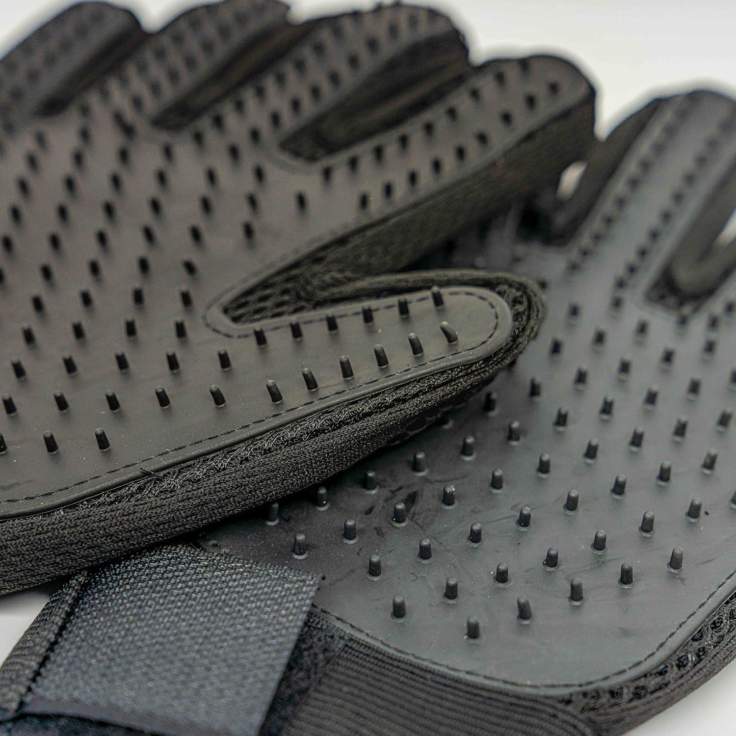 Guantes de Aseo para Mascotas Yepets - Cuidado y Masaje Negro