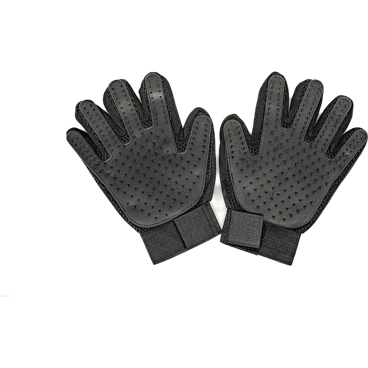 Guantes de Aseo para Mascotas Yepets - Cuidado y Masaje Negro