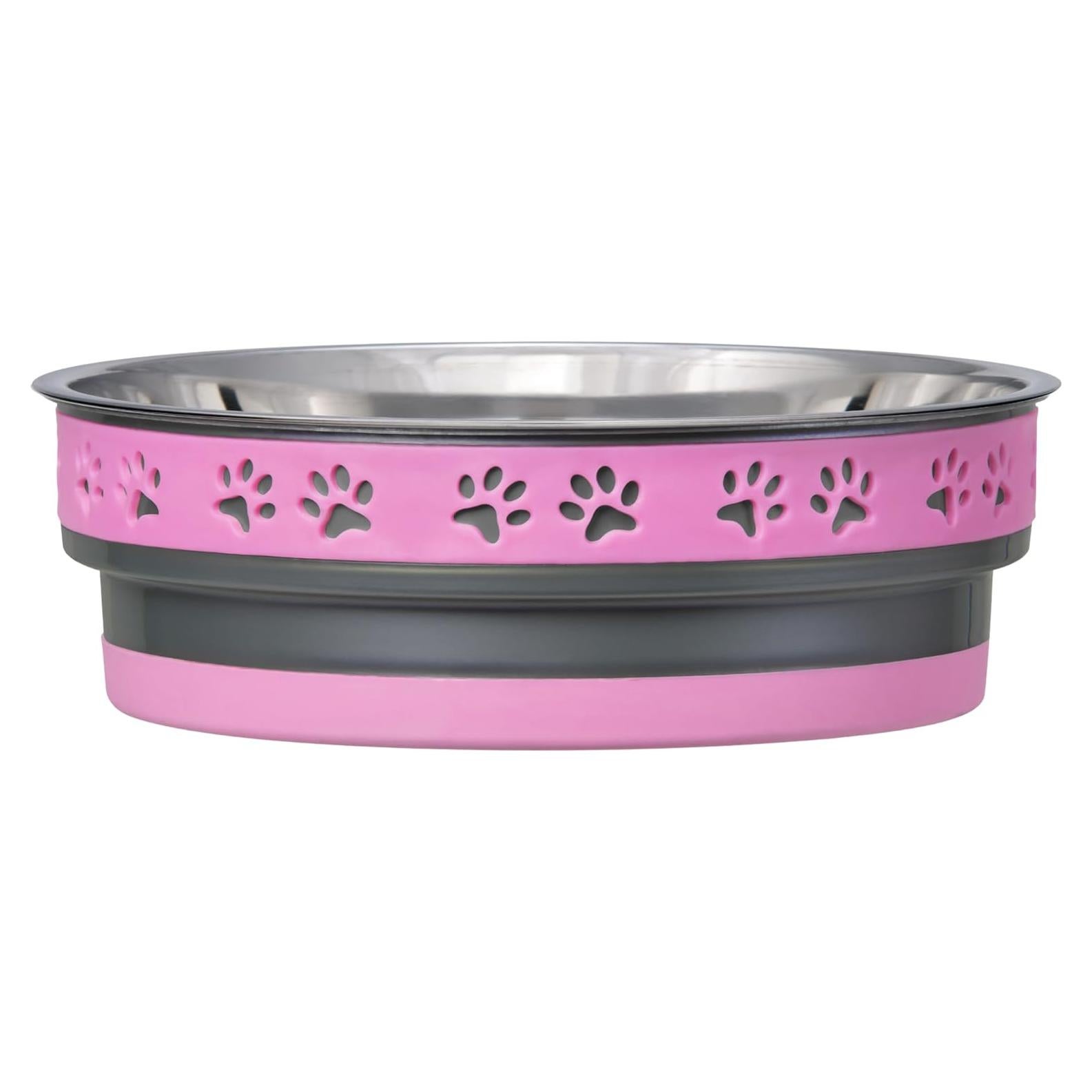 Tazón para Perros Loving Pets Corsa Acero Inoxidable 14cm Rosa