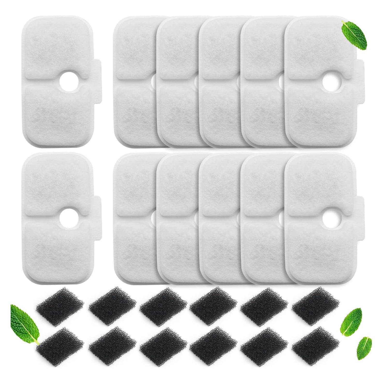 Filtro de Agua para Gatos UBASTER - 12 Filtros y Esponjas