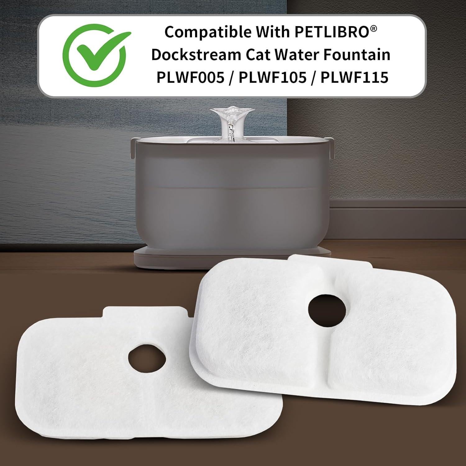 Filtro de Agua para Gatos UBASTER - 12 Filtros y Esponjas