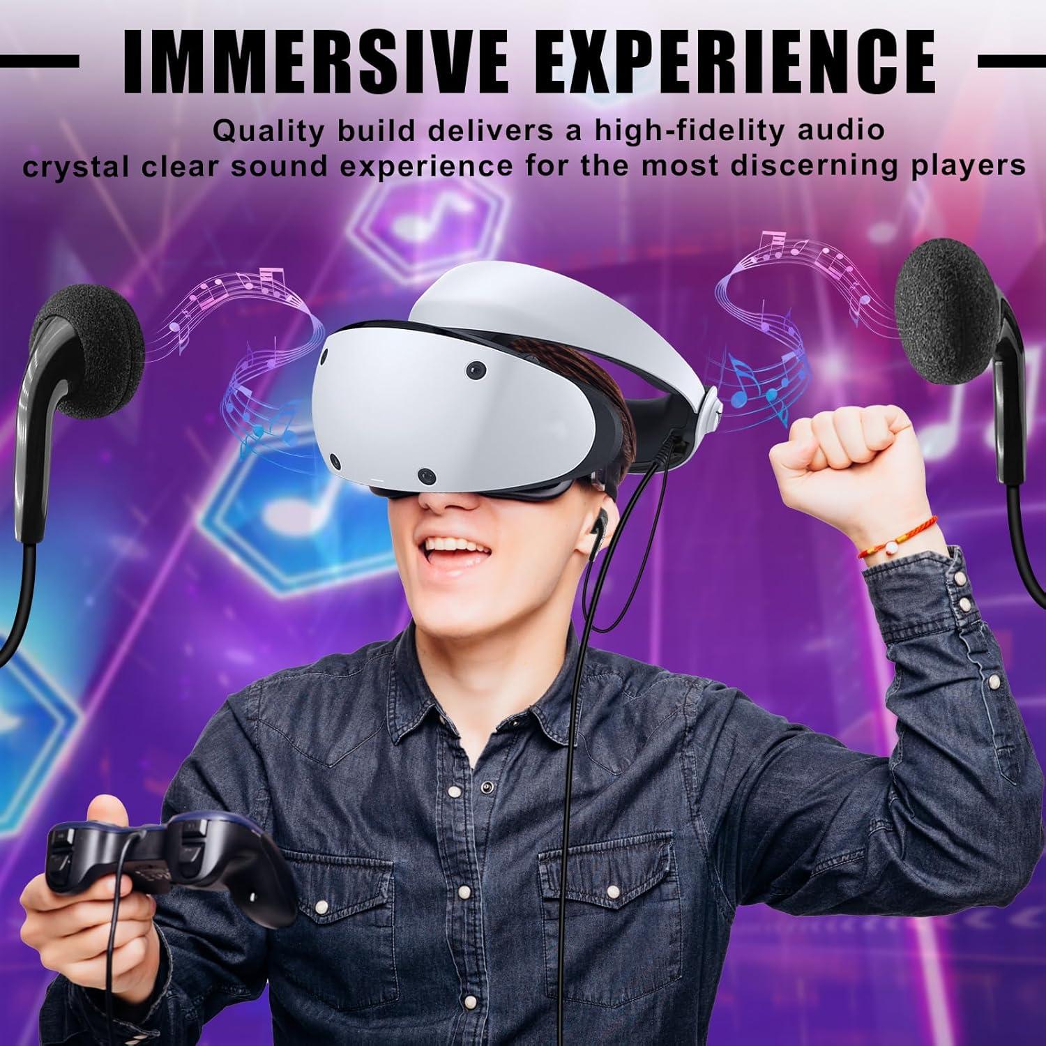 Auriculares de Reemplazo REEYEAR para PSVR2 - Sonido 3D, Cancelación de Ruido