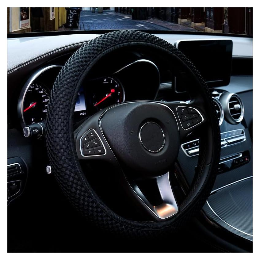 Funda de Volante Hiflyer Universal 37-39 cm Microfibra Negra