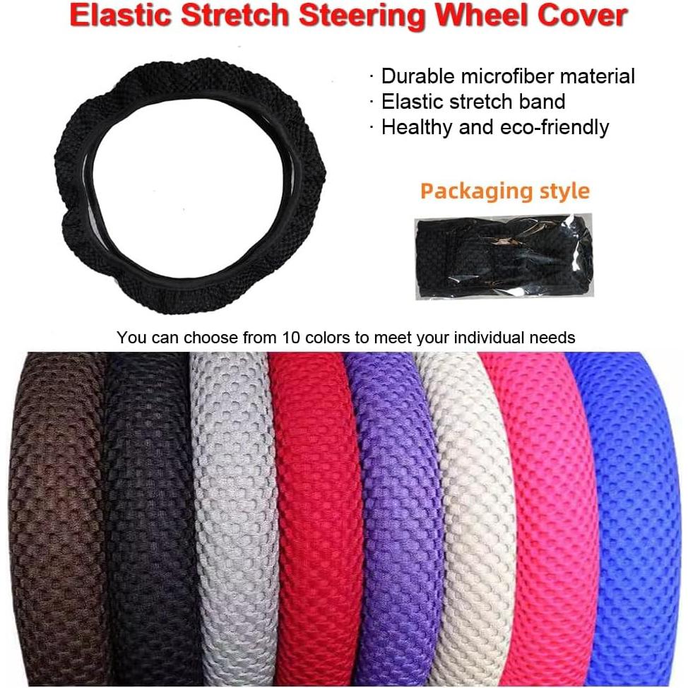 Funda de Volante Hiflyer Universal 37-39 cm Microfibra Negra