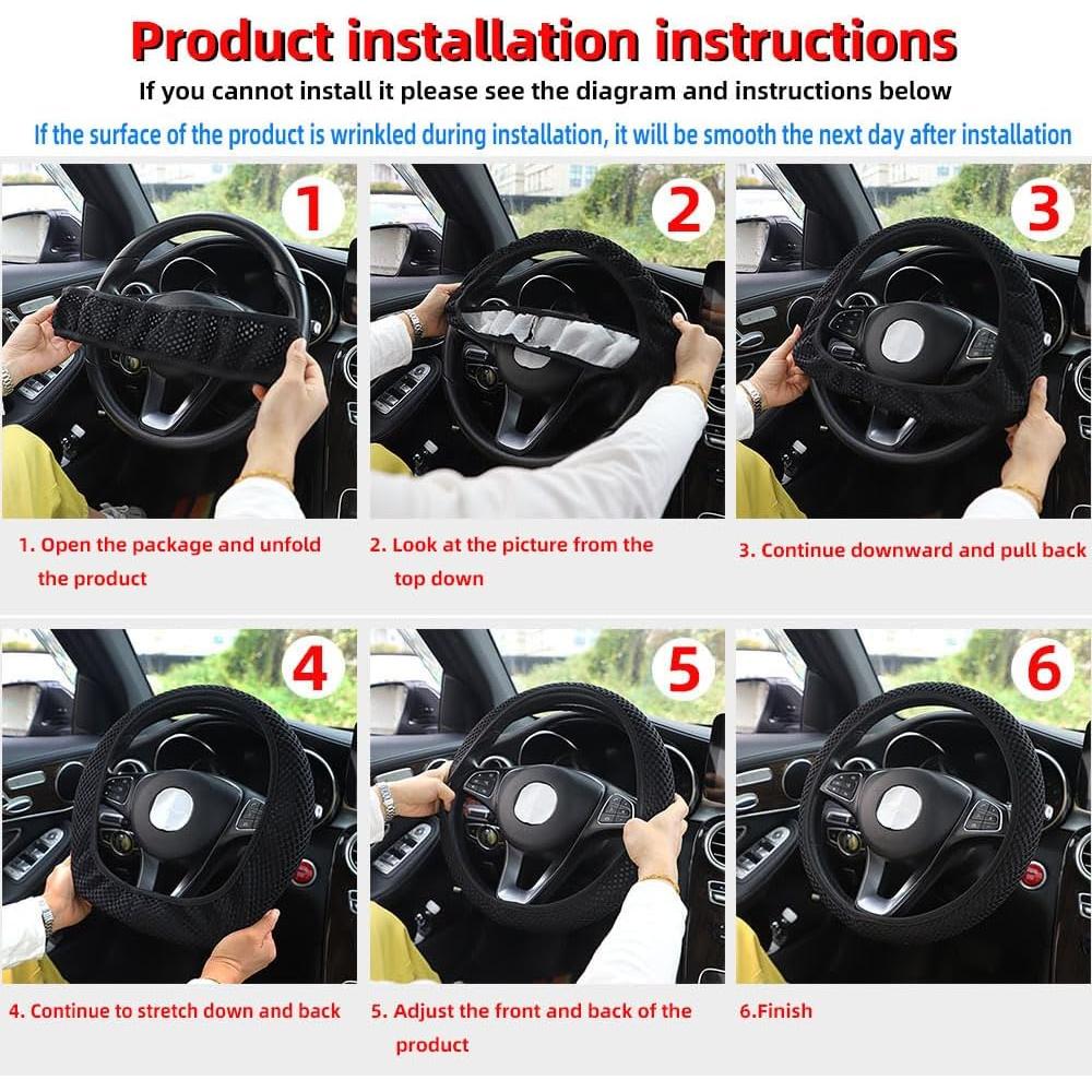 Funda de Volante Hiflyer Universal 37-39 cm Microfibra Negra