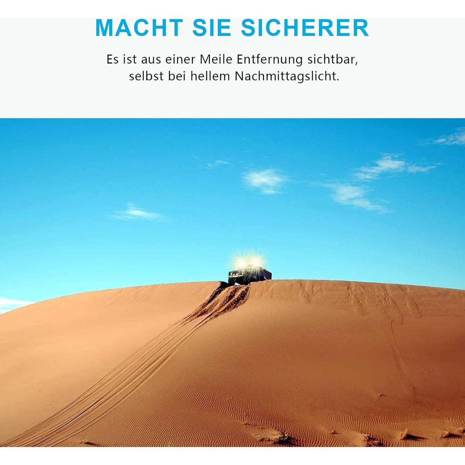 Luz Beacon LED Agrieyes 80W 16.76 cm Alta Visibilidad IP67