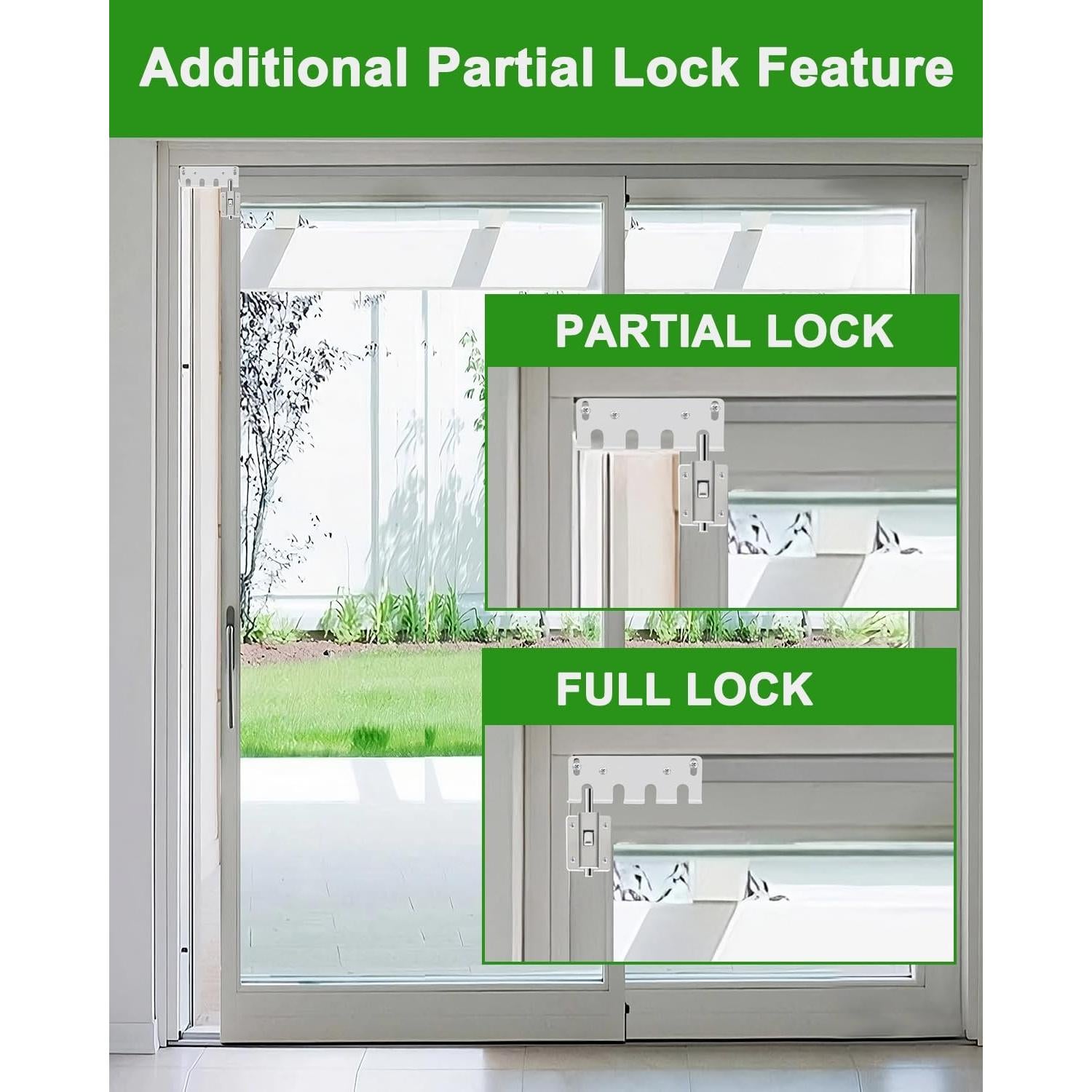 Cerradura de Seguridad para Puerta Deslizante Enprotty Plata