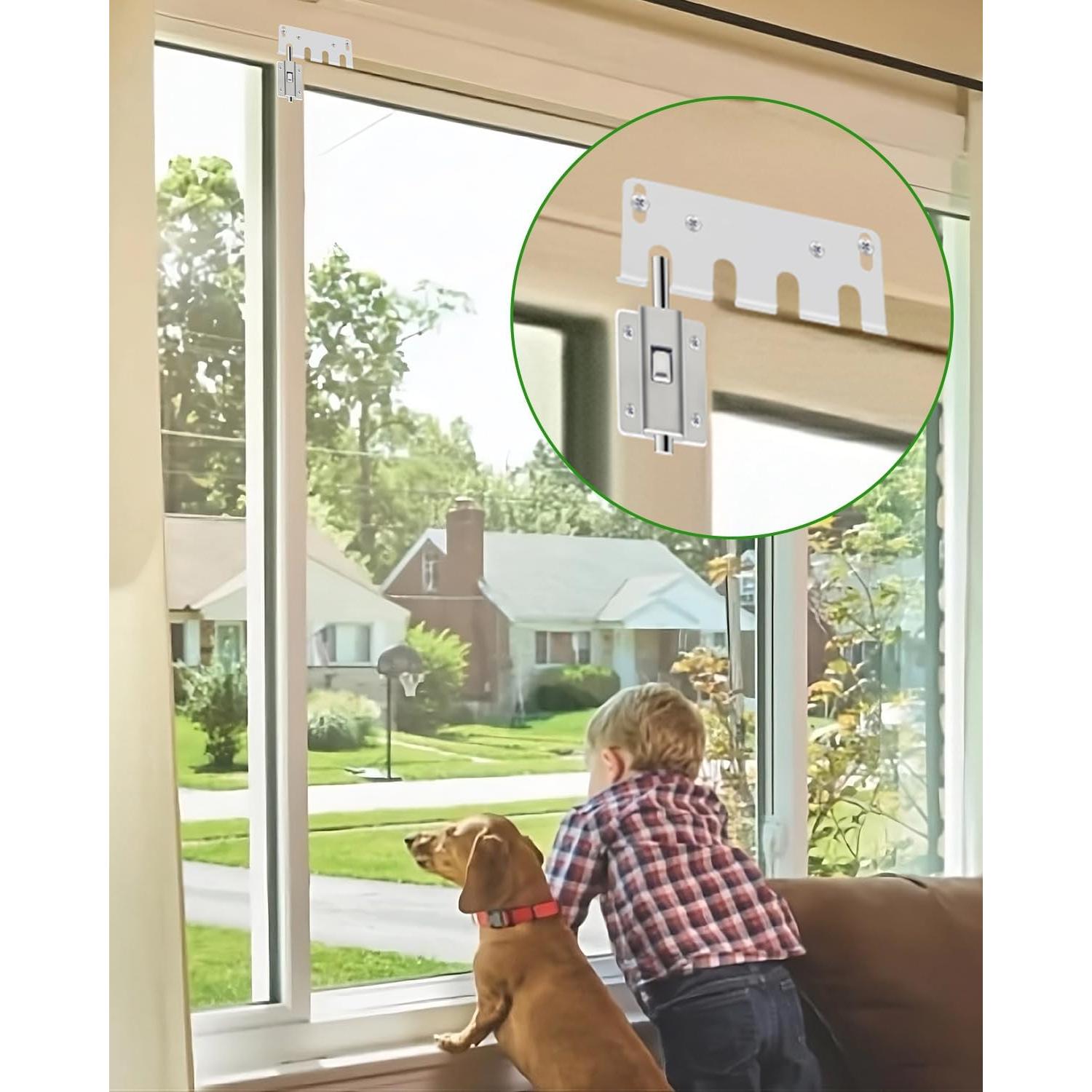 Cerradura de Seguridad para Puerta Deslizante Enprotty Plata