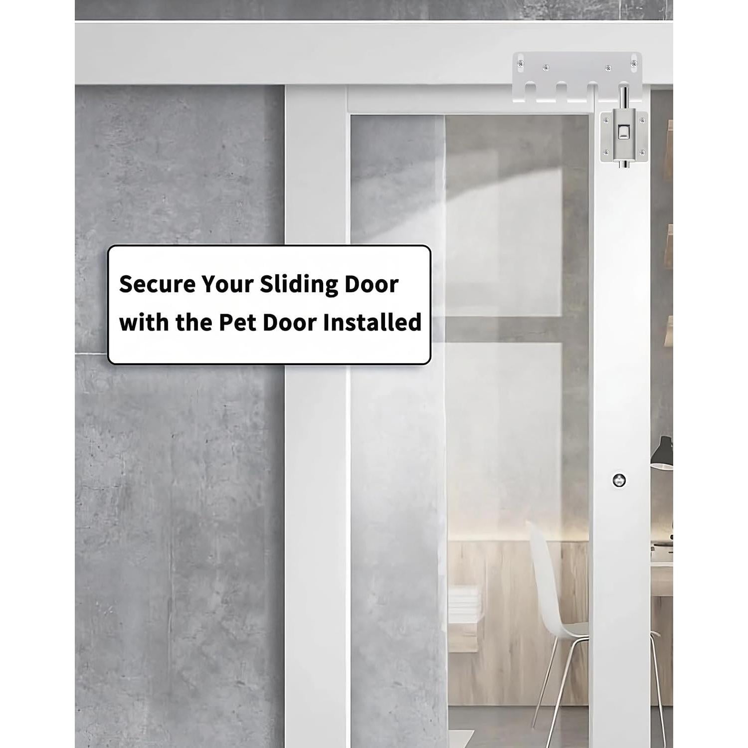 Cerradura de Seguridad para Puerta Deslizante Enprotty Plata