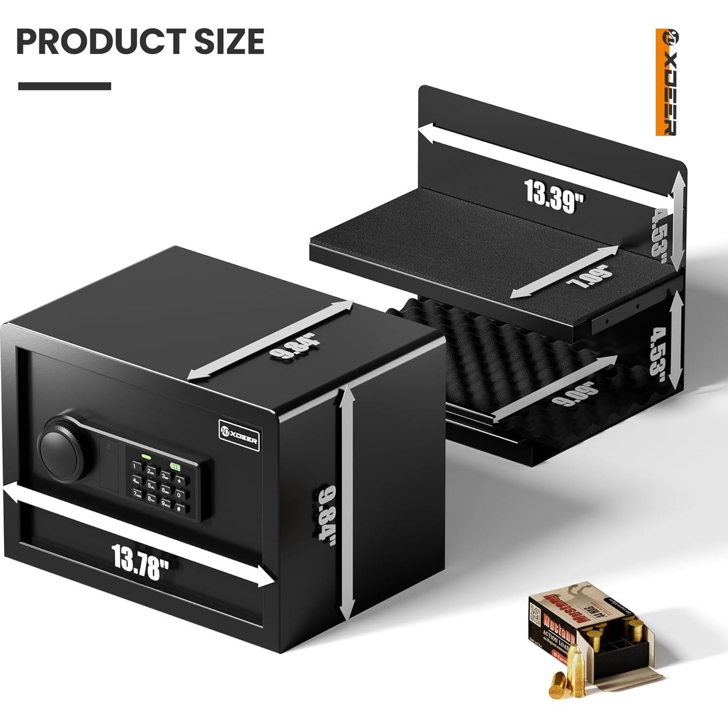 Caja Fuerte Biométrica XDeer 0.78 Pies Cúbicos Seguridad