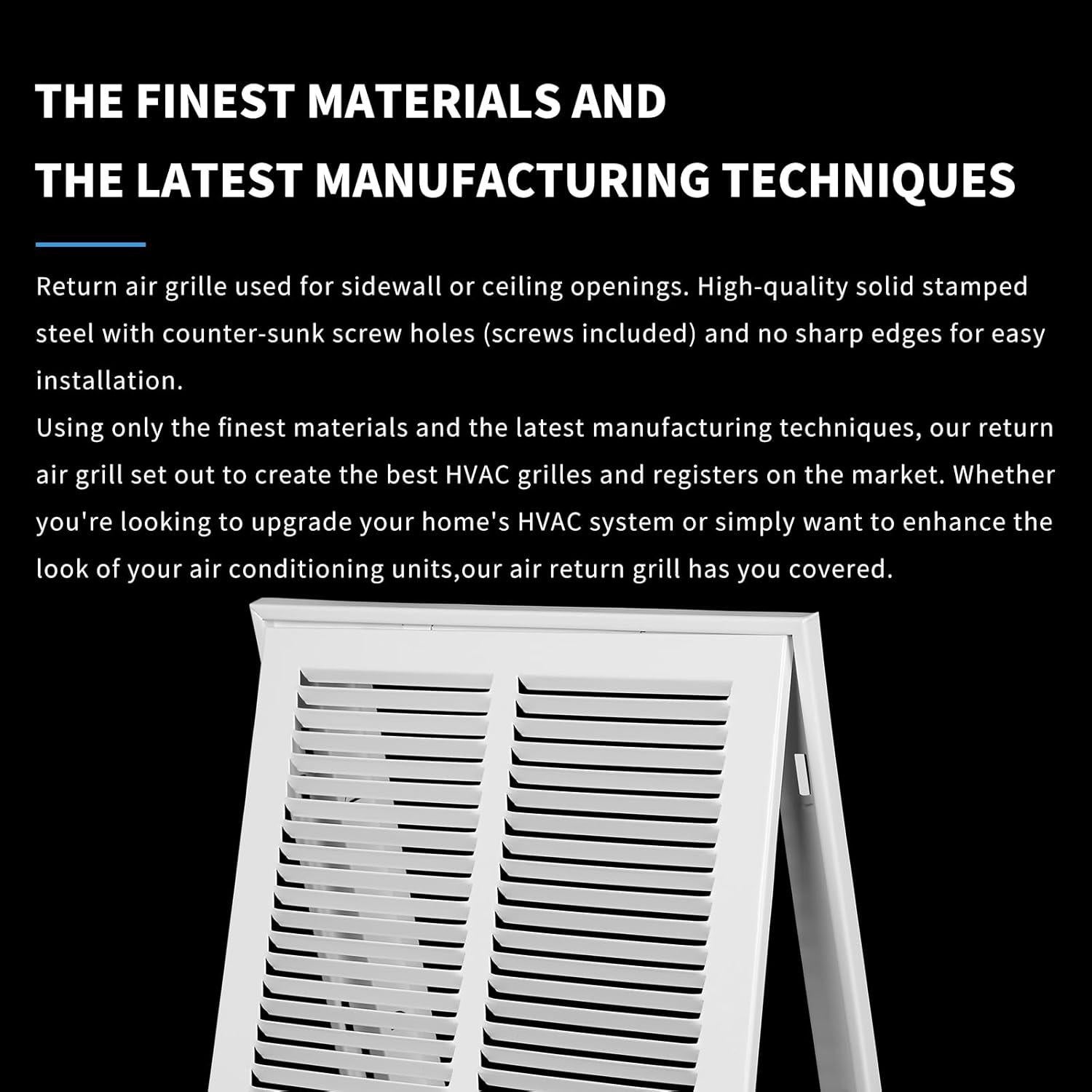 Rejilla de Aire de Retorno 30x30 cm Nature Du con Puerta Removible