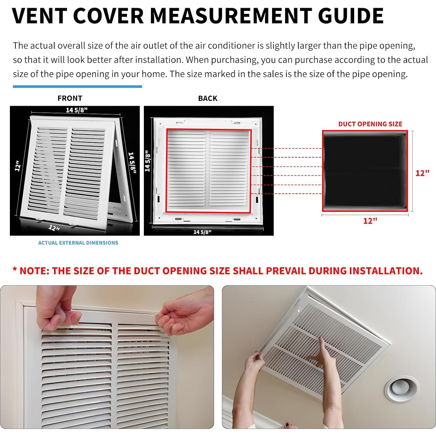 Rejilla de Aire de Retorno 30x30 cm Nature Du con Puerta Removible