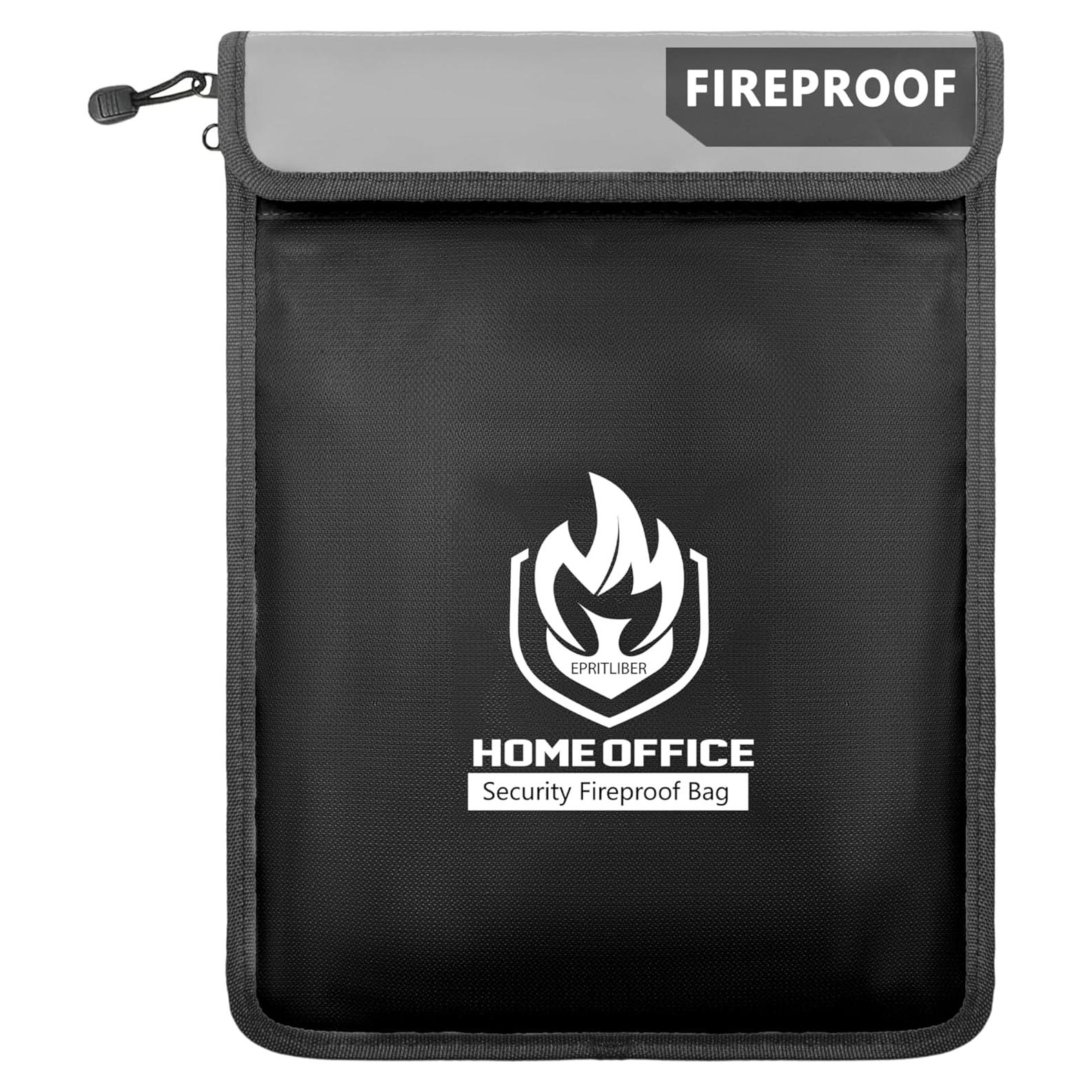 Bolsa de Documentos a Prueba de Fuego Epritliber 38x28 cm Negra