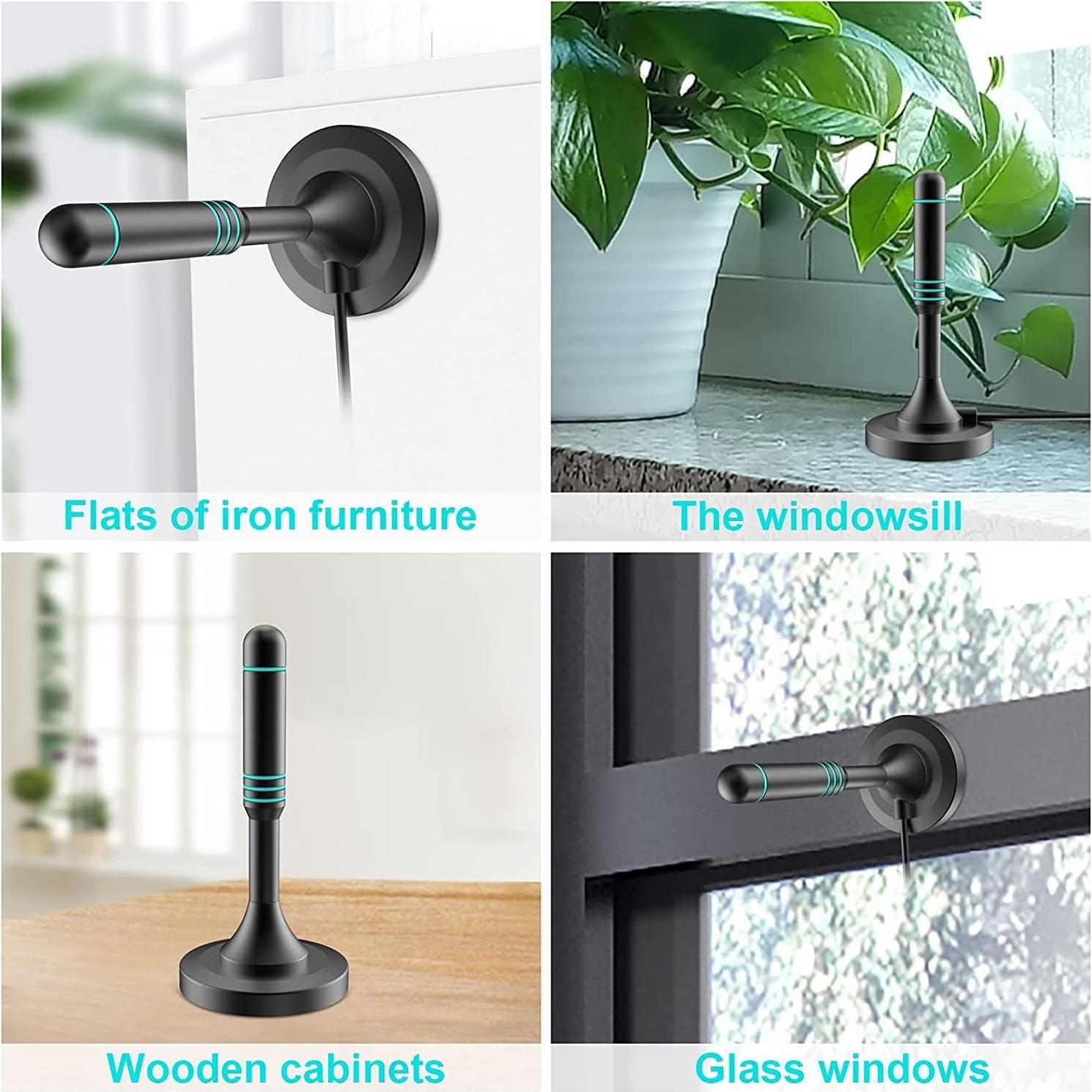 Antena Digital HDTV VUELVE TV con Amplificador 50+ Millas