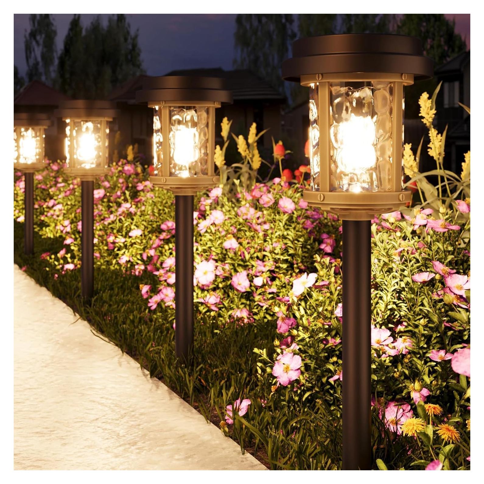 Luces Solares de Camino XMCOSY+ - Paquete de 6, 20 LM LED