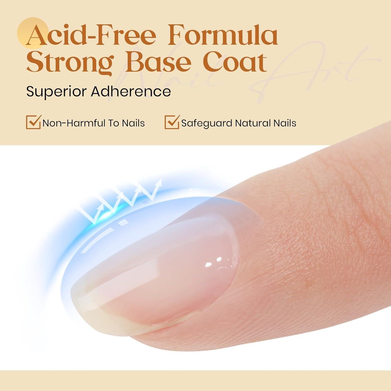 MIZHSE Set Gel Top y Base Coat 3PCS, Esmalte en Gel Larga Duración