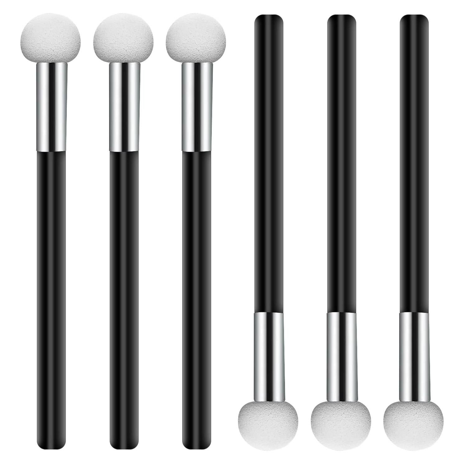 6 Esponjas de Maquillaje con Mango Sliverdew - Corrector y Sombra