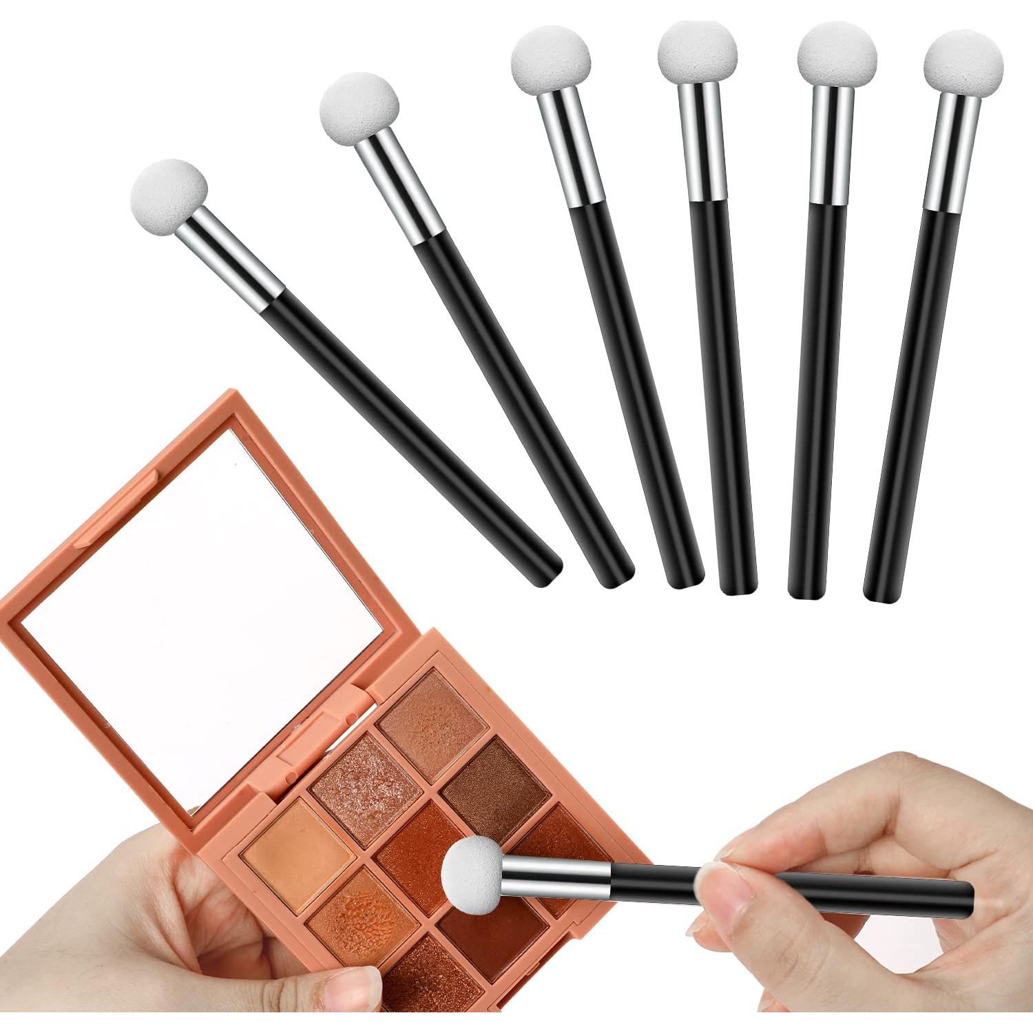 6 Esponjas de Maquillaje con Mango Sliverdew - Corrector y Sombra