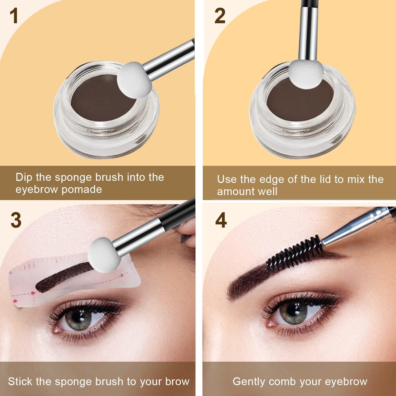 6 Esponjas de Maquillaje con Mango Sliverdew - Corrector y Sombra