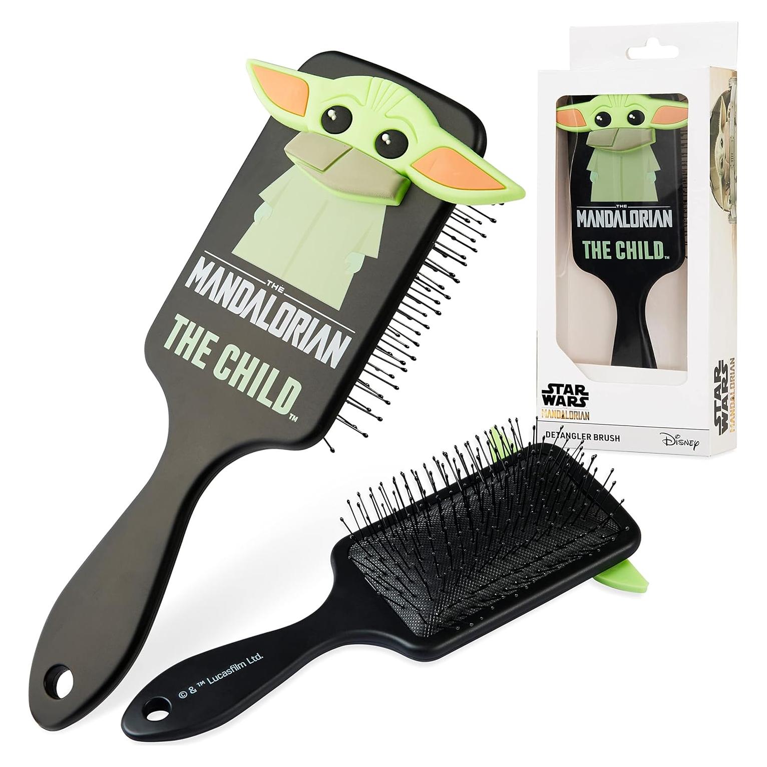 Cepillo Desenredante Disney Yoda Bebé Negro 22x7cm para Cabello