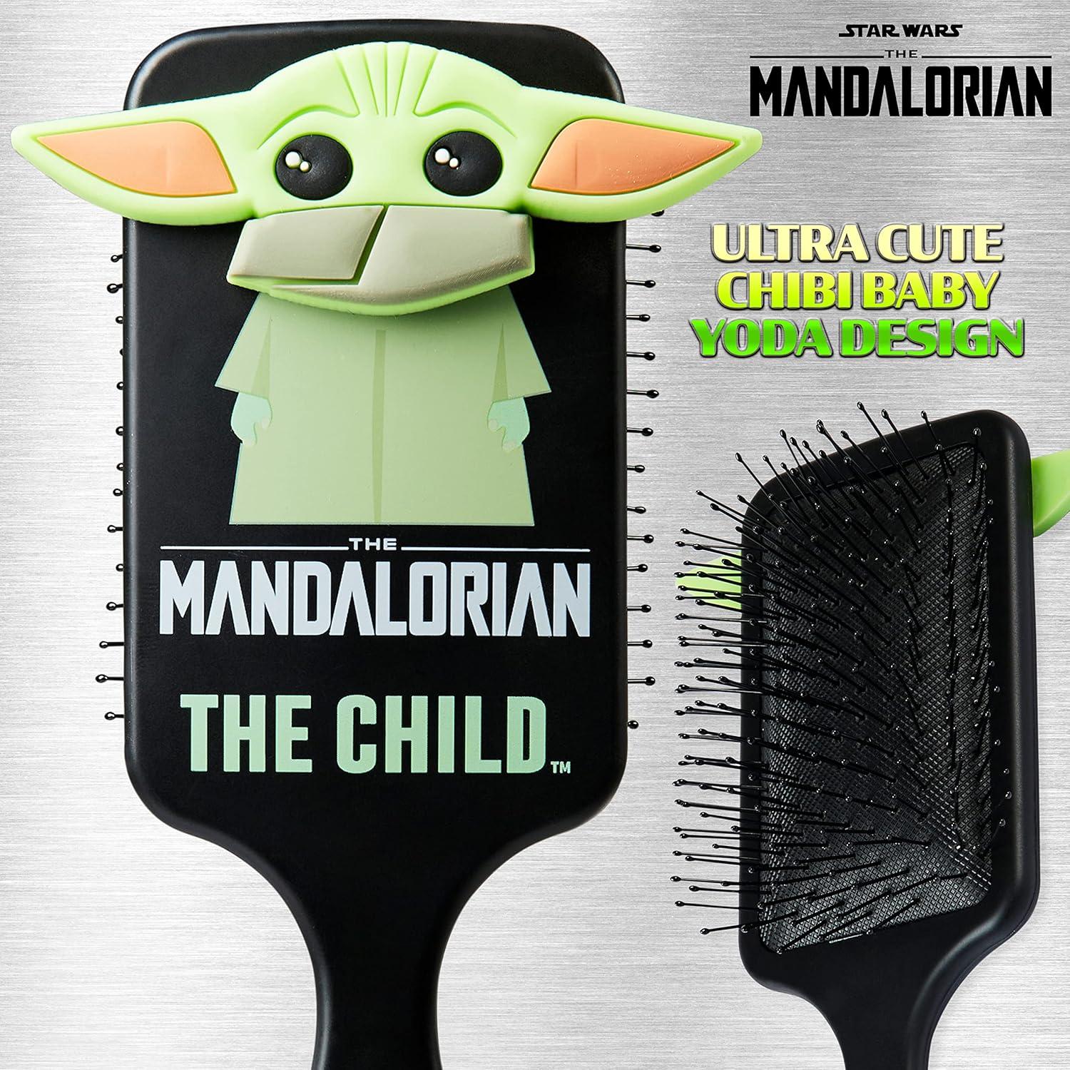 Cepillo Desenredante Disney Yoda Bebé Negro 22x7cm para Cabello