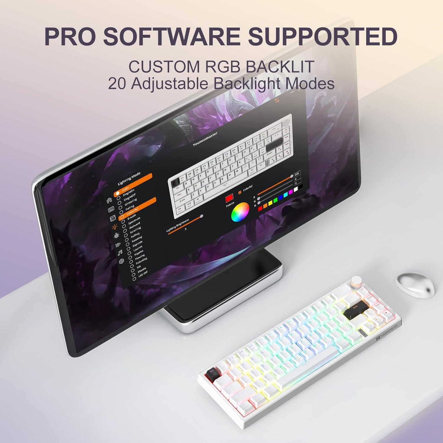 Teclado Gaming YOUUSOMASTER X82 Mecánico 60% RGB