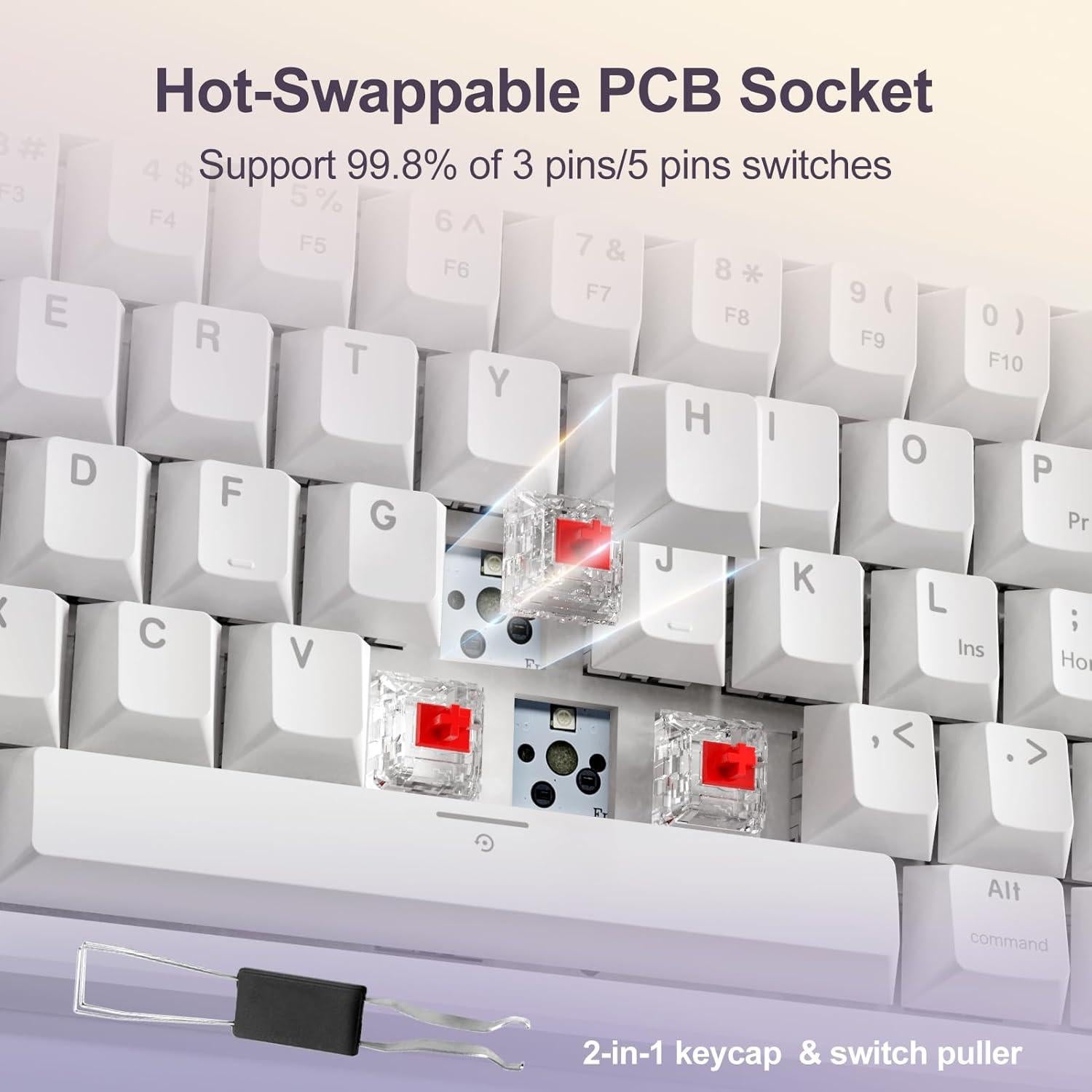 Teclado Gaming YOUUSOMASTER X82 Mecánico 60% RGB