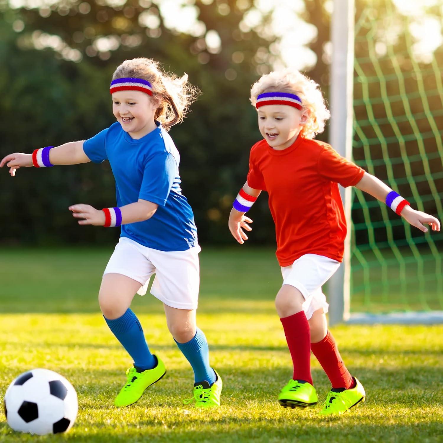 Conjunto de 6 Piezas Bandas para Sudor Hungdao - Rojo, Blanco, Azul